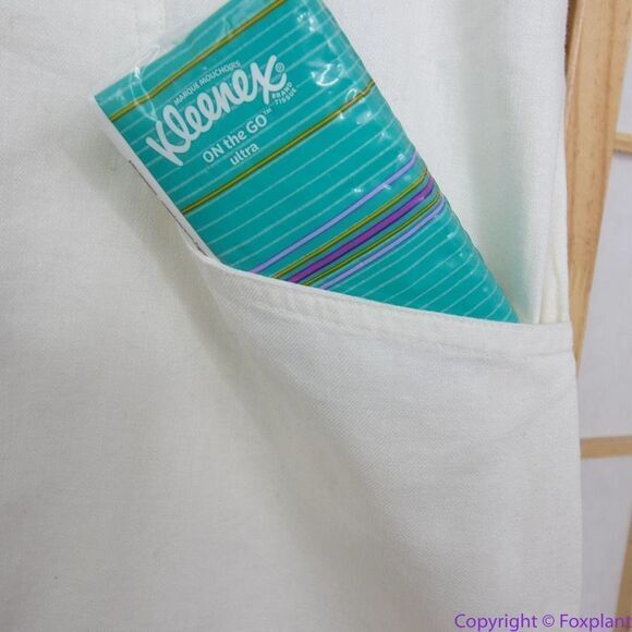 NEW Madewell Linen-Cotton Puff-Sleeve Mini Dress, lighthouse, 14‎ - Picture 9 of 16